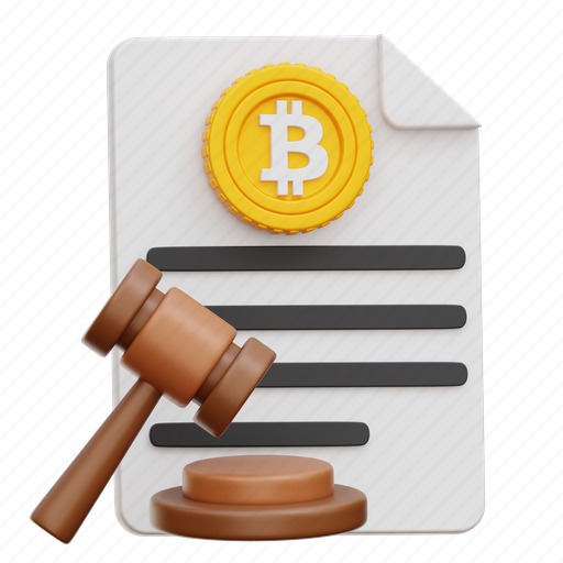 Crypto, regulation, law, bitcoin, cryptocurrency 3D illustration - Download on Iconfinder