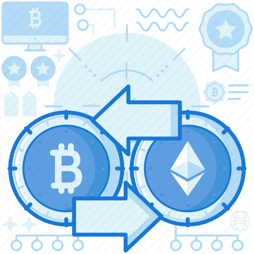 Arrows, bitcoin, cryptocurrency, currency, exchange, left, right icon - Download on Iconfinder