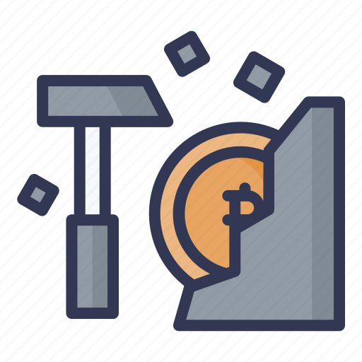 Mining, cryptocurrency, currency, e-money, bitcoin icon - Download on Iconfinder