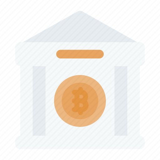 Bank, cryptocurrency, currency, e-money, bitcoin icon - Download on Iconfinder