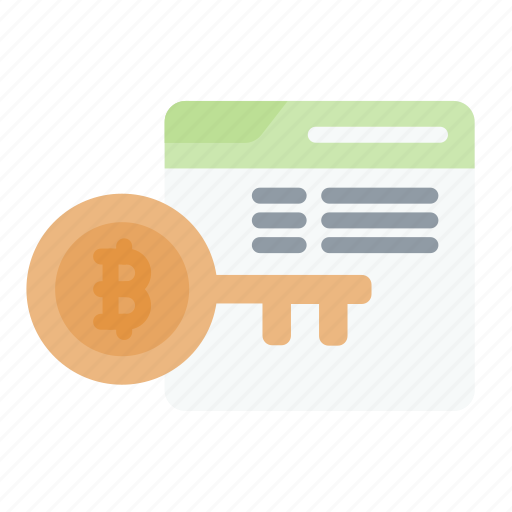 Log, key, cryptocurrency, currency, e-money, bitcoin icon - Download on Iconfinder