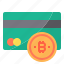 bitcoin, card, credit, cryptocurrency, money 
