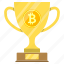 award, bitcoin, cryptoicons, cup, decentralization, winner 