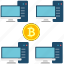 bitcoin, computer, cryptoicons, mining, monitor, pc, pool 