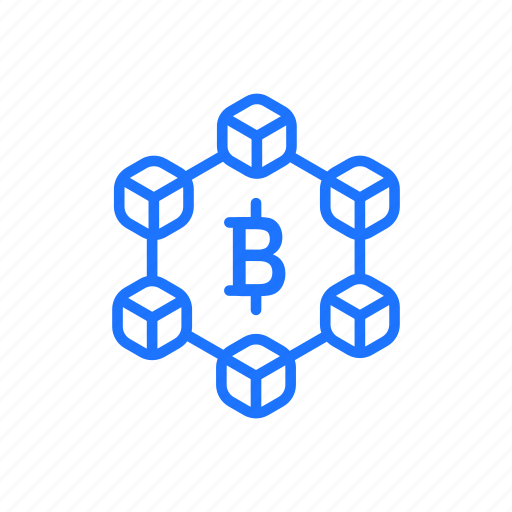 Bitcoin, blockchain, cryptocurrency, network icon - Download on Iconfinder