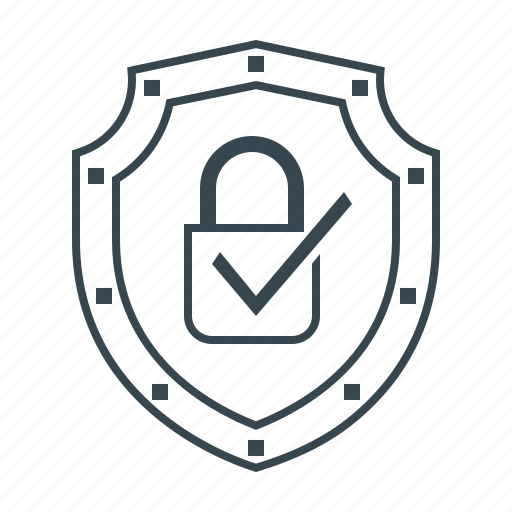Encrypted, lock, protection, security, shield icon - Download on Iconfinder