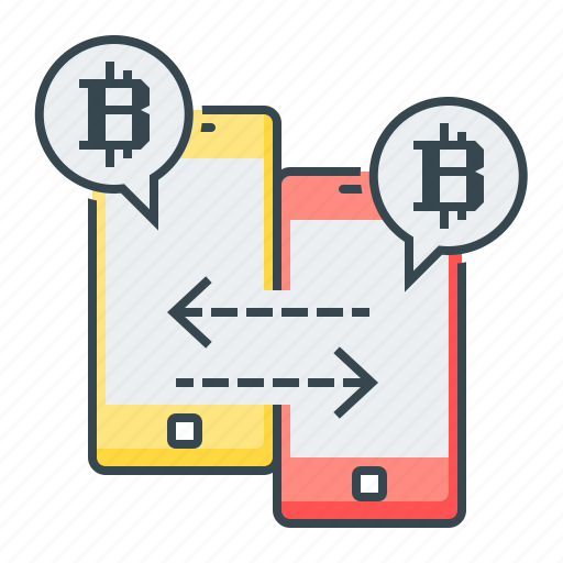 Bitcoin, cryptocurrency, fintech, mobile, peer, peer to peer icon - Download on Iconfinder