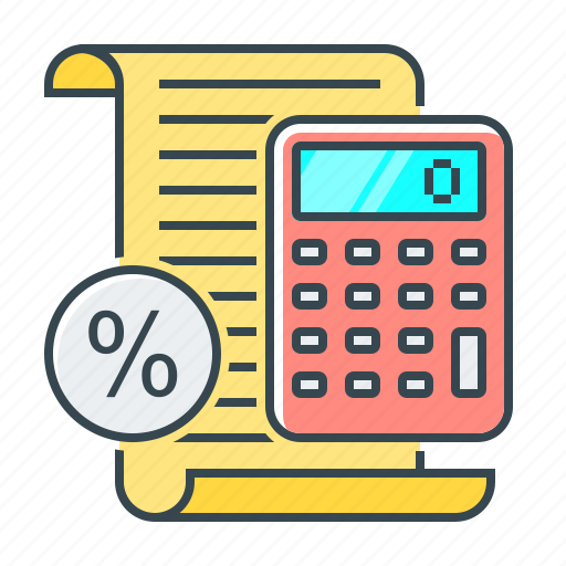 Accounting, percentage, taxes, calculate, calculation, calculator icon - Download on Iconfinder