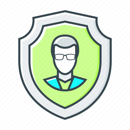 Account, private, profile, protection, secure, security, shield icon - Download on Iconfinder