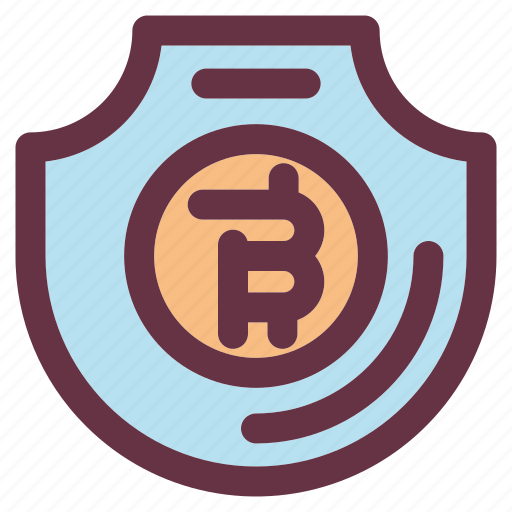 Bitcoin, insurance, protect, protection, save, secure icon - Download on Iconfinder