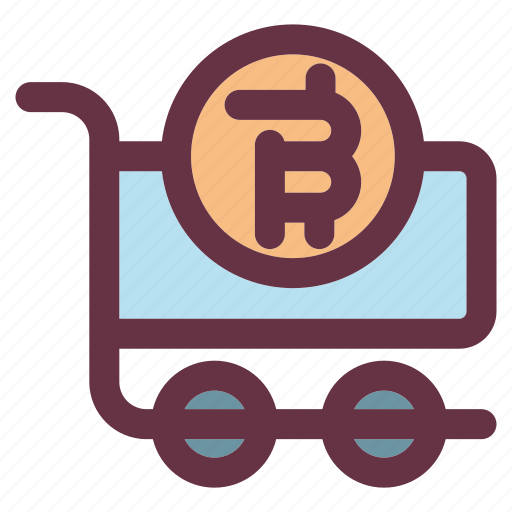Bitcoin, cryptocurrency, market, shopping icon - Download on Iconfinder
