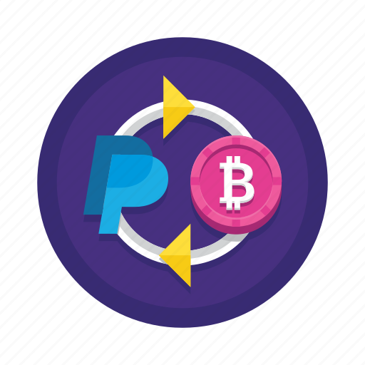 Bitcoin, cryptocurrency, paypal, to icon - Download on Iconfinder