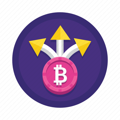 Bitcoin, cryptocurrency, fork icon - Download on Iconfinder