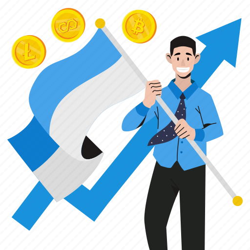 Cryptocurrency, blockchain, digital currency, investment, growth, business, finance illustration - Download on Iconfinder