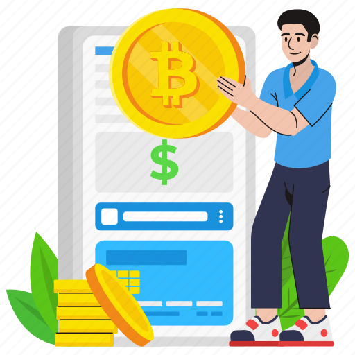 Cryptocurrency, blockchain, digital currency, investment, trading, investing, bitcoin investment illustration - Download on Iconfinder