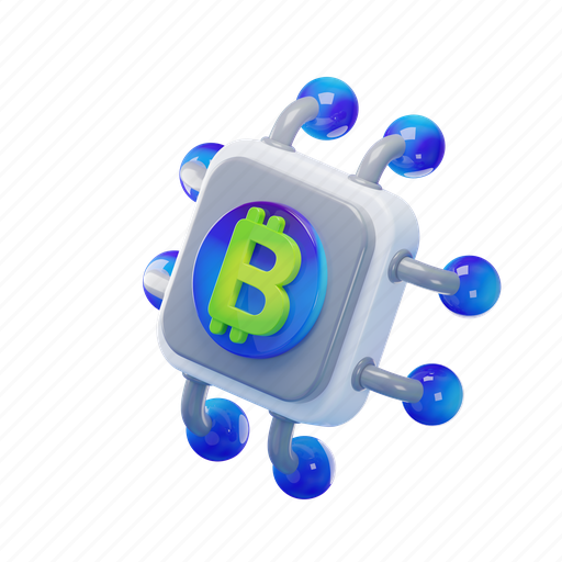 Chip, cryptocurrency, crypto, bitcoin, cpu, processor, microchip 3D illustration - Download on Iconfinder