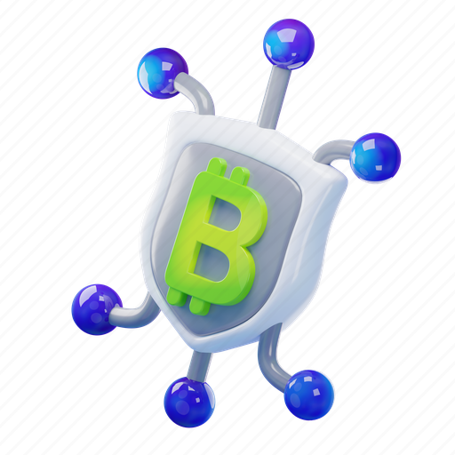 Shield, cryptocurrency, crypto, bitcoin, guard, protect, coin 3D illustration - Download on Iconfinder