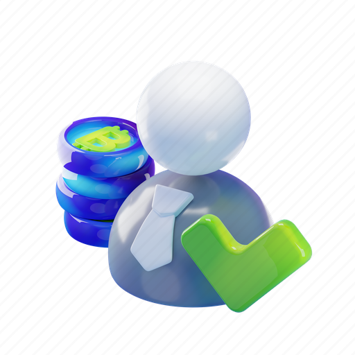 User, cryptocurrency, crypto, person, bitcoin, account, profile 3D illustration - Download on Iconfinder