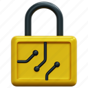 lock, padlock, security, crypto, cryptocurrency, blockchain, 3d