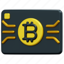 credit, card, bitcoin, crypto, cryptocurrency, money, innovate, 3d