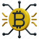 cryptocurrency, bitcoin, electronic, cash, exchange, money, 3d