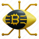 eye, crypto, cryptocurrency, obsession, digital, bitcoin, 3d