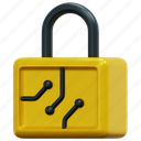 lock, padlock, security, crypto, blockchain, cryptocurrency, 3d