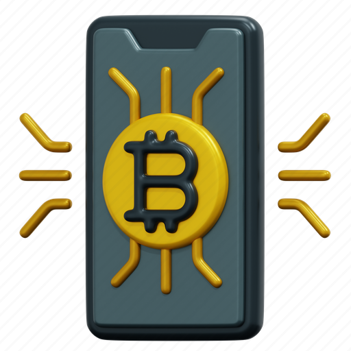 Smartphone, cryptocurrency, online, payment, digital, money, blockchain 3D illustration - Download on Iconfinder