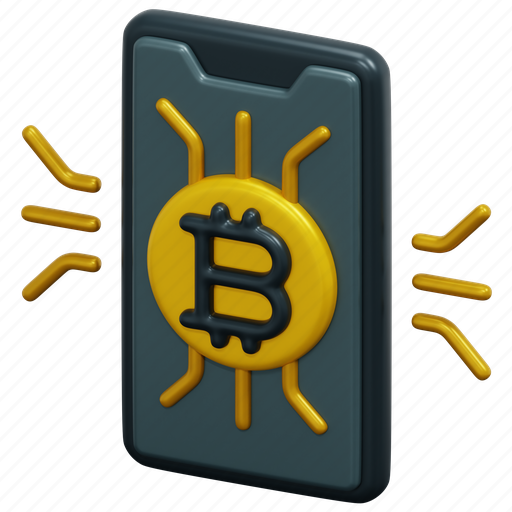 Smartphone, cryptocurrency, online, payment, blockchain, digital, money 3D illustration - Download on Iconfinder