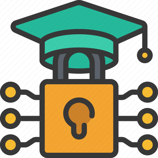 Cryptography, degree, education, lock icon - Download on Iconfinder