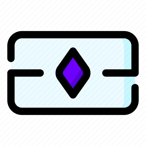 Eth, ethereum, card, wallet, crypto, cryptocurrency, asset icon - Download on Iconfinder