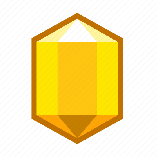 Crystal, yellow, calcite, lemons, mineral, stone icon - Download on Iconfinder