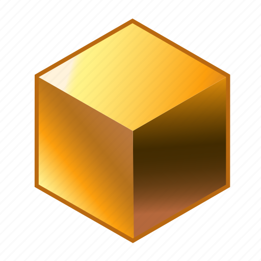 Au, bar, chemical, cube, gold, metal, shine icon - Download on Iconfinder