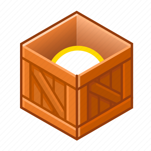 Box, cube, item, new, open, wood, wooden icon - Download on Iconfinder