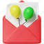 birthday invitation, envelope, invitation, letter, message, mail, email, birthday, party 