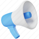 megaphone, announcement, speaker, promotion, loudspeaker, marketing, business, advertisement 