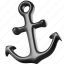 anchor, boat, ship, boat anchor, ship anchor, ocean, sea, summer, beach