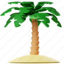 palm tree, coconut tree, beach, tropical, summer, ocean, sea
