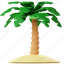 palm tree, coconut tree, beach, tropical, summer, ocean, sea 