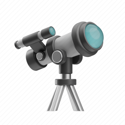 Telescope, observatory, planetarium, spyglass, technology, space, planet 3D illustration - Download on Iconfinder