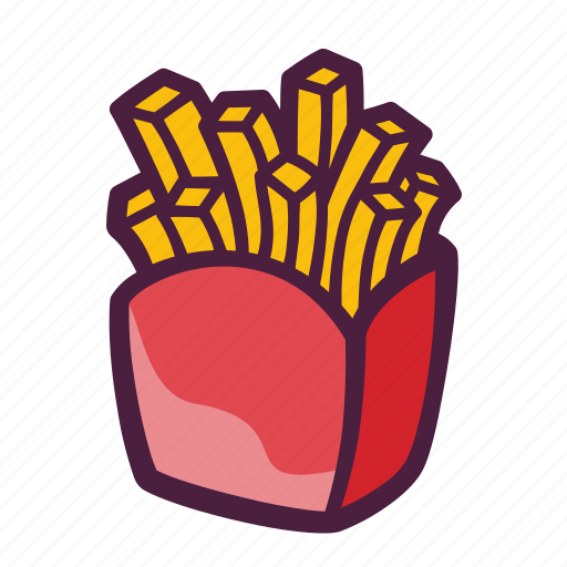 Food, snack, fries, box, pack, fast food, junk food icon - Download on Iconfinder