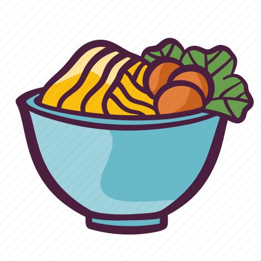 Food, restaurant, meal, noodle, noodles, bowl, asian icon - Download on Iconfinder