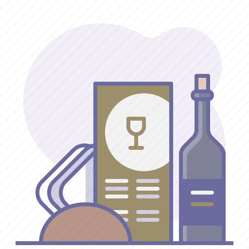 Bottle, cooking, culinarium, desk, menu, restaurant, wine icon - Download on Iconfinder