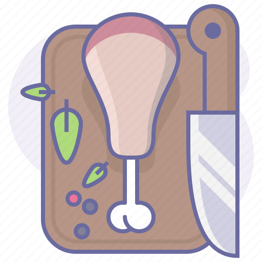 Cook, cooking, culinarium, food, kitchen, knife, meat icon - Download on Iconfinder