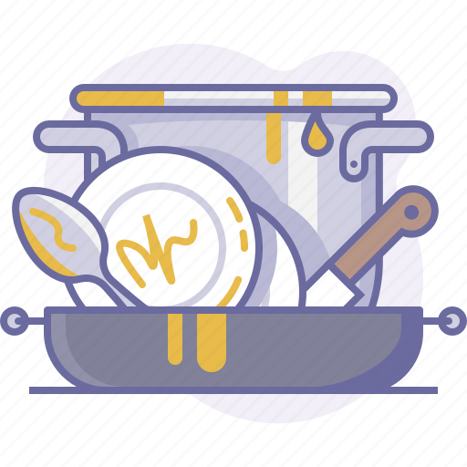 Cooking, cookware, culinarium, dirty, dishes, food, kitchen icon - Download on Iconfinder