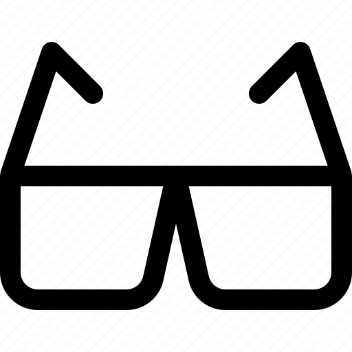 Glasses, sun glasses, 3d glasses, cinematography, eyeglasses, movie icon - Download on Iconfinder