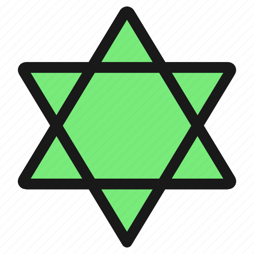 Religion, hexagram icon - Download on Iconfinder