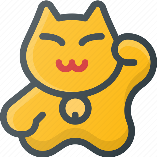 Cat, chinese, civilization, community, culture, nation, waving icon - Download on Iconfinder