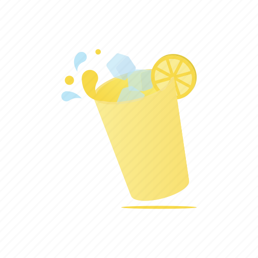 Drink, drop, glass, ice, lemon, tea, water icon - Download on Iconfinder