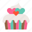 cake, cupcake, dessert, food, muffin, sweets, valentine 